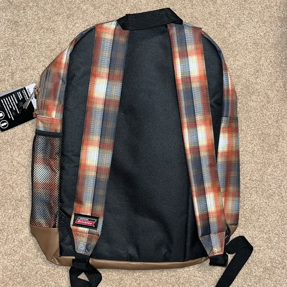 Dickies Varsity Multicolor Plaid Backpack new with tags